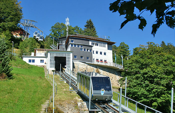 Revision 2006 Standseilbahn Beatenbucht-Beatenberg / Foto: Fritz Bieri