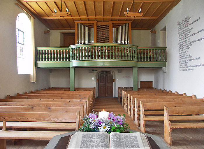 Kirche mit Orgel / Foto: Heinz Rieder