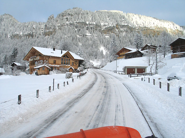 Schneeräumung Waldegg / Foto: Fritz Bieri