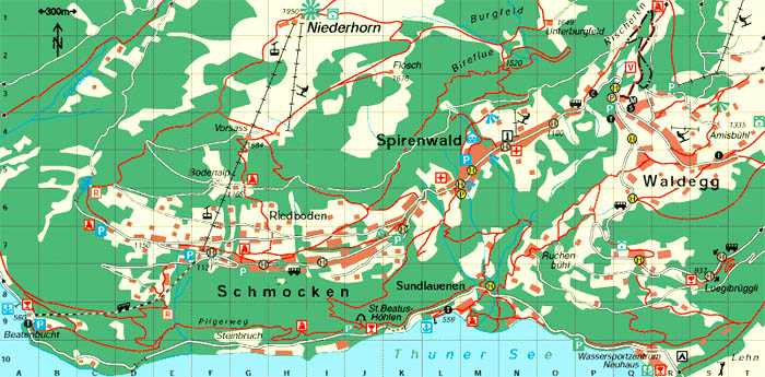 Regionalplan von Beatenberg