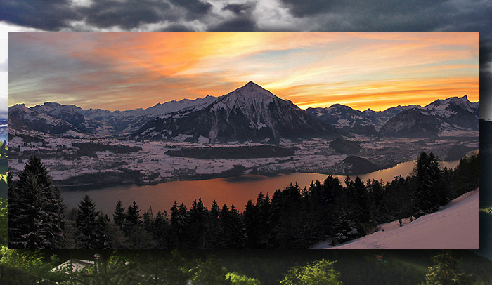 » Beatenberg Lake Thun, Niesen (photo: F.Bieri)