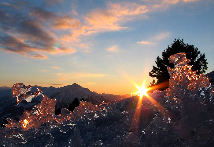 Eisskulptur der Natur (Bild: Fritz Bieri)