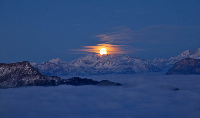 Winternacht / Foto: Fritz Bieri