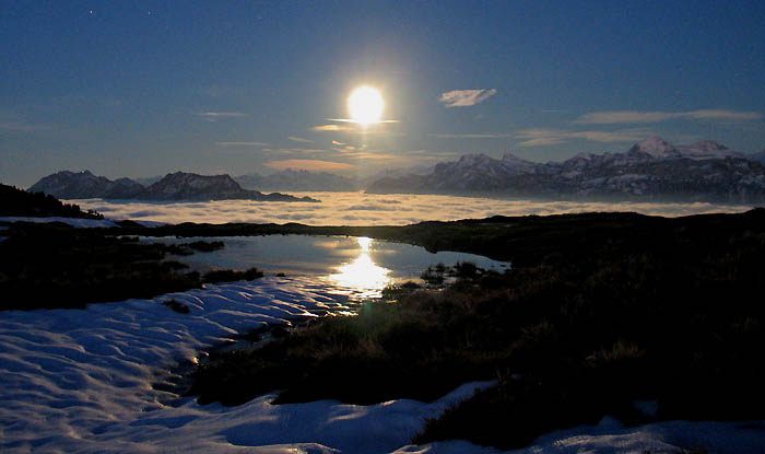 Winternacht / Foto: Fritz Bieri