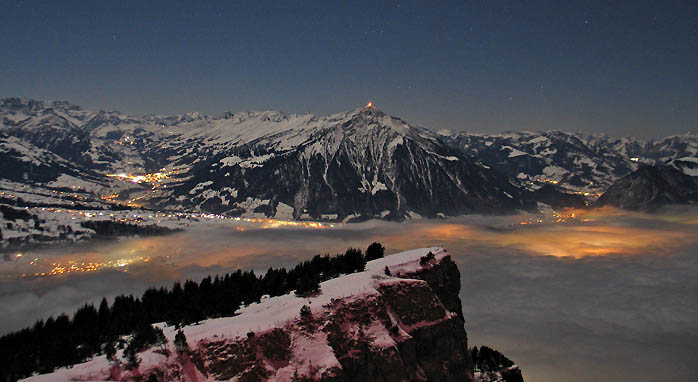 Winternacht / Foto: Fritz Bieri