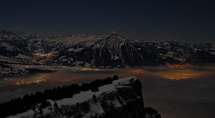 Winternacht / Foto: Fritz Bieri
