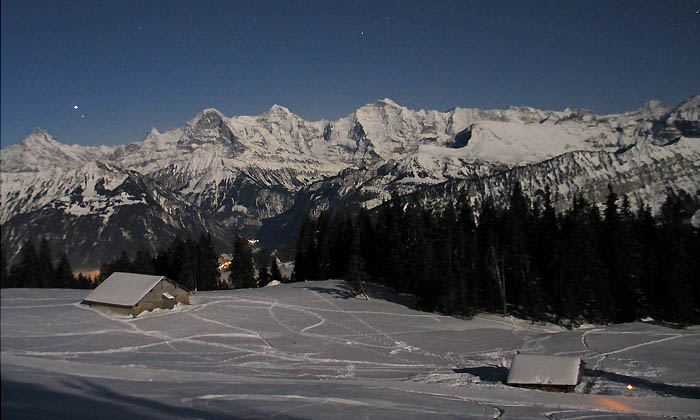 Winternacht / Foto: Fritz Bieri