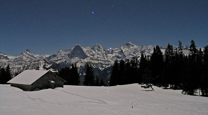 Winternacht / Foto: Fritz Bieri