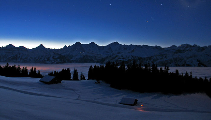Winternacht / Foto: Fritz Bieri
