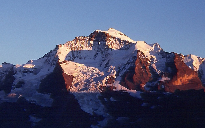 Jungfrau von der Lobhornhütte / Foto: Mathilde Grädel, Griesbach