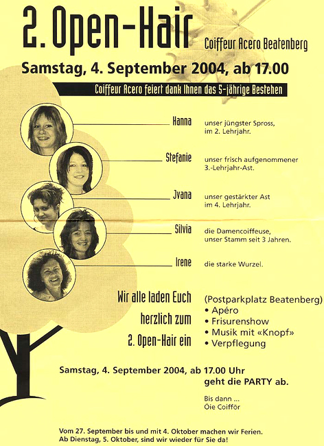 Das Programm / Die Einladung / Foto: Heinz Rieder