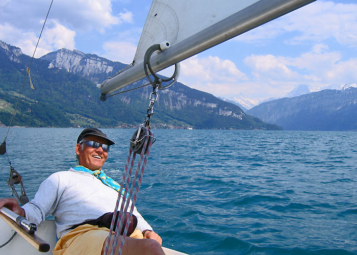 Sailing: My dear colleague Erich Kellenberger / Photo: Heinz Rieder