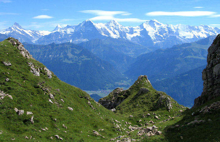 About 100 m below the Burgfeldstand ... / Photo: Fritz Bieri