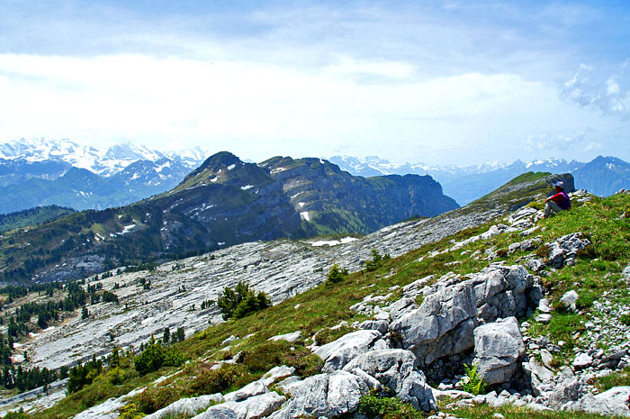 View to Seefeld, Gemmenalphorn, Niederhorn / Foto: Fritz Bieri