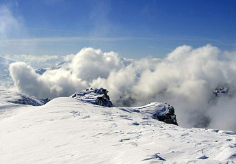 Schneeverwehungen / Foto: Fritz Bieri