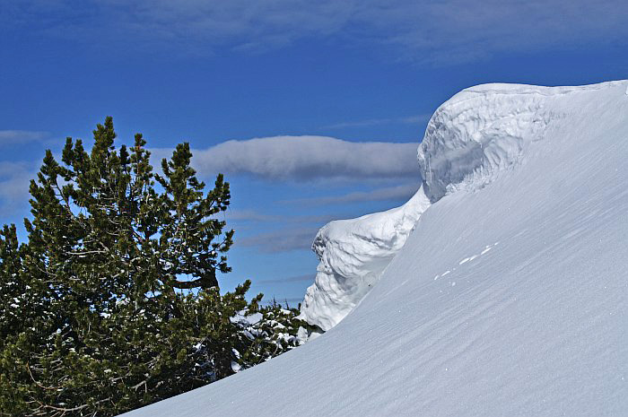 Schneeverwehung / Photo: Fritz Bieri