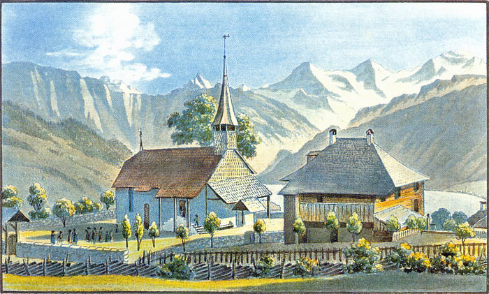 Protestant Church and vicarage 1822