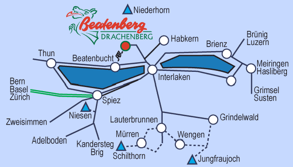 Map Bernese Oberland