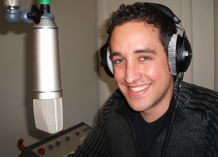 Mario Grossniklaus am Mikrofon