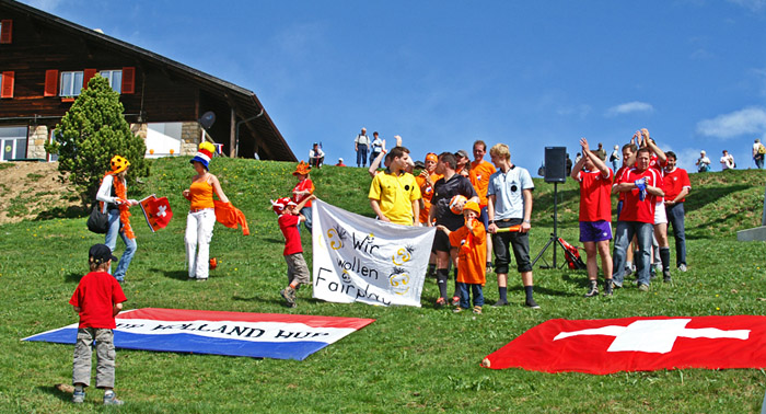 "Team Holland (Oranje)" und  Team "Schweiz" / Foto: Fritz Bieri